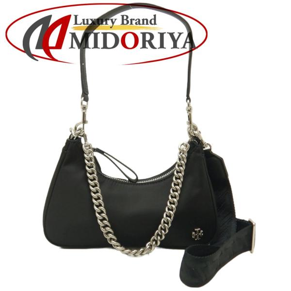 トリーバーチ Tory Burch マーサーナイロンスモール 88885 斜め掛けショルダーバッグ ナイロン ブラック / 151536 ☆未使用 TORY BURCH（トリーバーチ） マーサーナイロンスモール 88885 斜め掛け