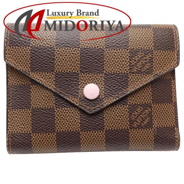 ルイヴィトン ダミエ ヴィクトリーヌ 三つ折り財布 N61700 正規品 LOUIS VUITTON（ルイ・ヴィトン） ダミエ 三つ折り財布 ポルトフォイユ