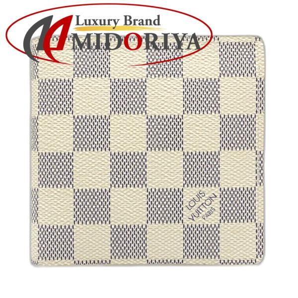 ルイヴィトン ダミエ アズール マルコ 二つ折り財布 ホワイト N60018 LOUIS VUITTON（ルイ・ヴィトン） 【中古】LOUIS VUITTON ダミエ