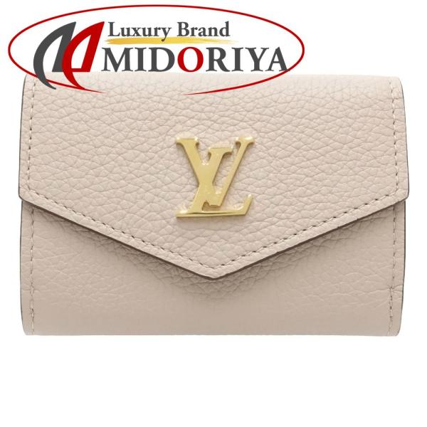 LOUIS VUITTON ルイヴィトン ポルトフォイユ ロックミニ M69340 グレージュ カーフレザー 三つ折り財布 レディース 【中古】 12603K359 ルイヴィトンポルトフォイユ ロックミニ グレージュ レディース カーフ