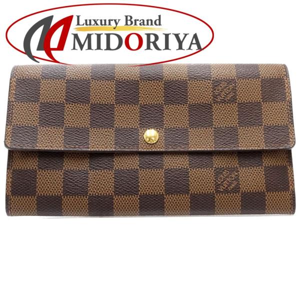 中古】LOUIS VUITTON ルイヴィトン ダミエ 長財布 N61734