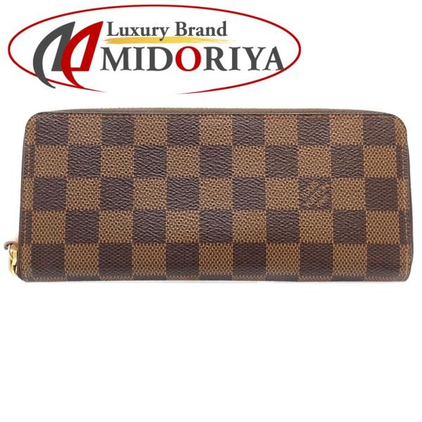 ルイヴィトン ポルトフォイユ クレマンス ダミエエベヌ ローズバレリーヌ 長財布 中古】LOUIS VUITTON ルイヴィトン ダミエ 長財布 N41626