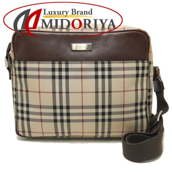 BURBERRY バーバリー ショルダーバッグ ノバチェック ナイロン 