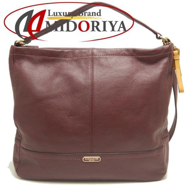 極美品　コーチ　ボディバッグ　グラハム　ダブルファスナー　レザー　ボルドー COACH（コーチ） ホーボー F23293 ショルダーバッグ 2WAY レザー