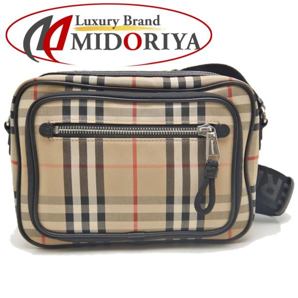 BURBERRY バーバリー ノバチェック レザー ハンドバッグ BURBERRY バーバリー ノバチェック ハンドバッグ ブラック ロゴ レザー