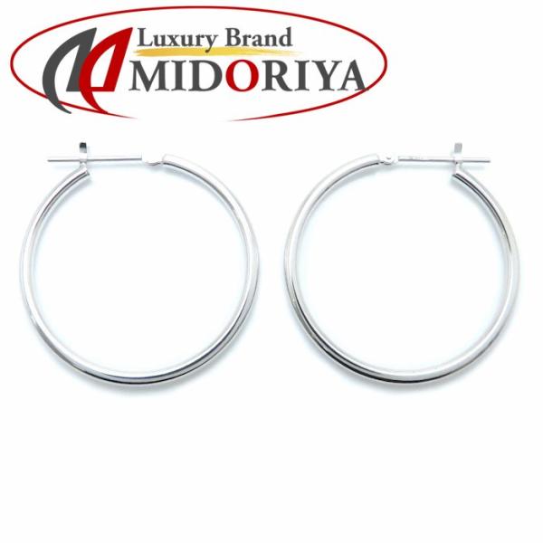 フープ ピアス リングピアス Pt900プラチナ レディース/28217【中古