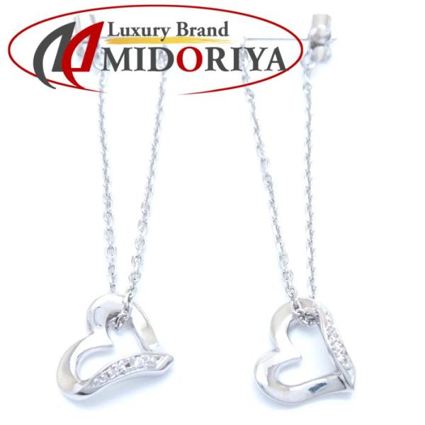 STAR JEWELRY スタージュエリー ハート ピアス ダイヤモンド0.007ctx2 