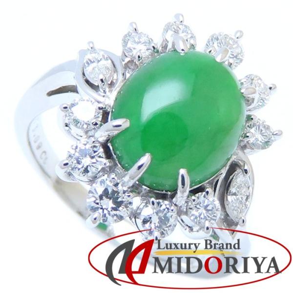 MIKIMOTO（ミキモト） リング 指輪 翡翠3.09ct ダイヤモンド0.62ct 12
