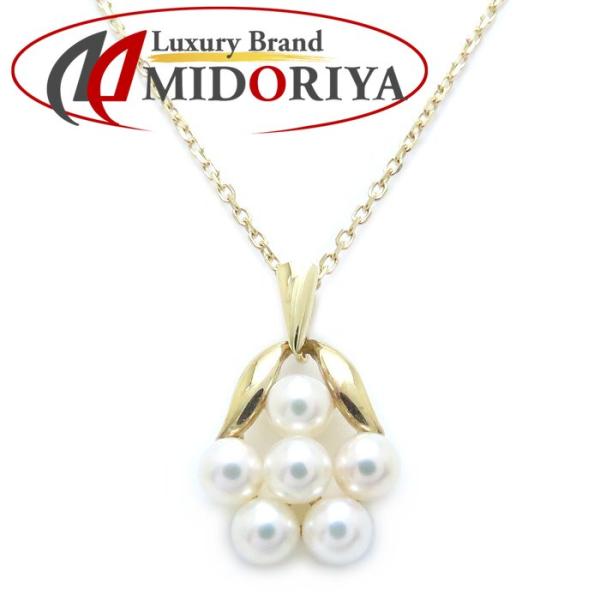 MIKIMOTO ミキモト パール ネックレス 真珠 K18YG イエロー