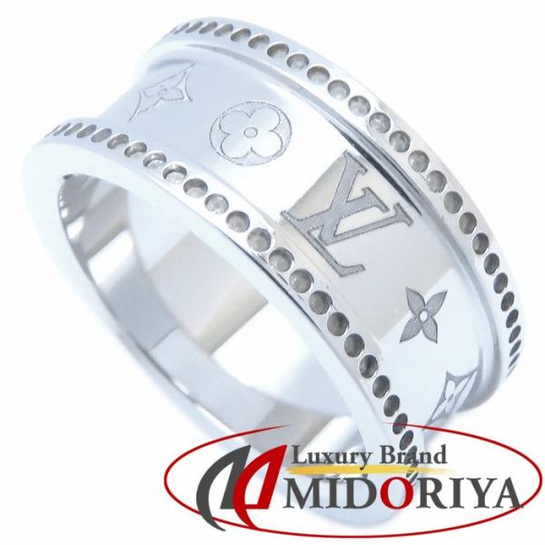 美品 ルイヴィトン M0903M バーグツイステッド フラワー リング シルバー ヴィトン M0903M バーグ ツイステッド フラワー BY4262 リング M