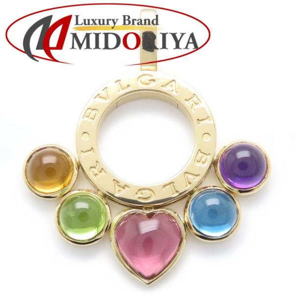 BVLGARI ブルガリ アレグラ ペンダントトップ アメジスト トパーズ トルマリン ペリドット K18YG イエローゴールド レディース /295485【中古】【BJ】 BVLGARI（ブルガリ） アレグラ ペンダントトップ アメジスト トパーズ