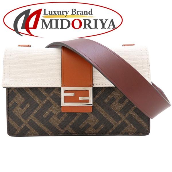 FENDI フェンディ 7M0295 ショルダーバッグ レザー ブラウン  