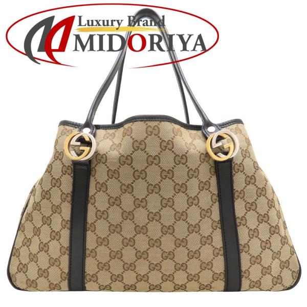 GUCCI（グッチ） 232957 トートバッグ GGキャンバスxレザー ベージュ