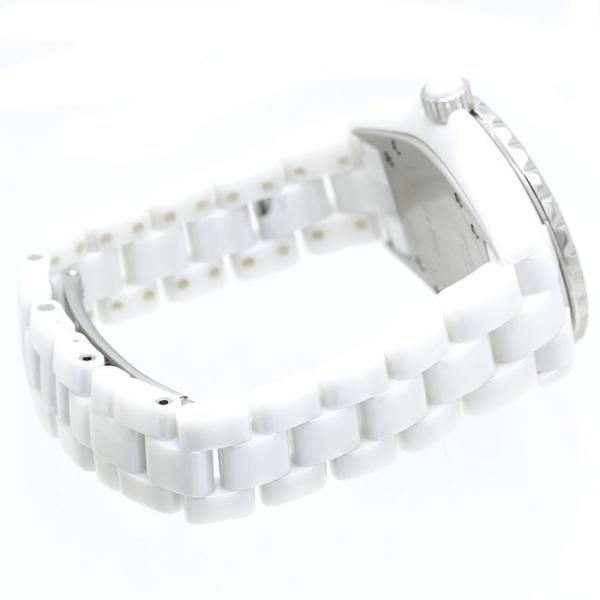CHANEL シャネル J12 白セラミック H1628 12Pダイヤ クォーツ 