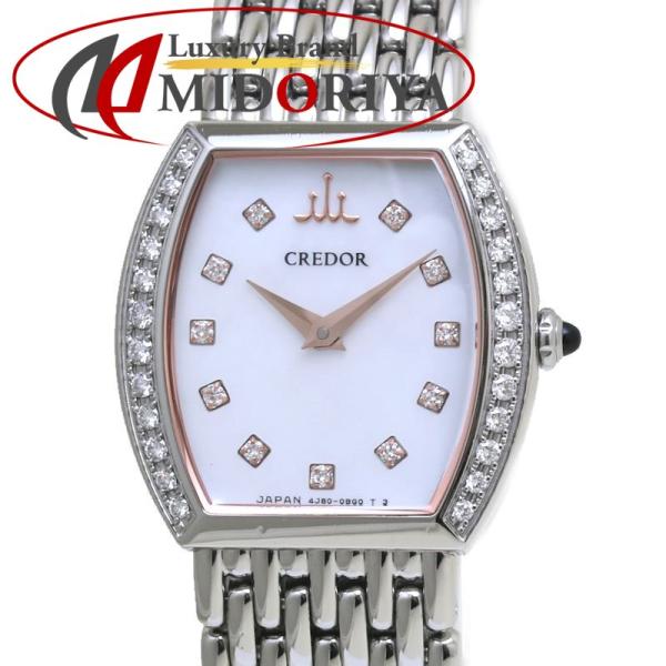 SEIKO CREDOR セイコークレドール　ダイヤ　クオーツレディース SEIKO セイコー クレドール シグノ GSAW983 4J80-0AY0 ベゼル