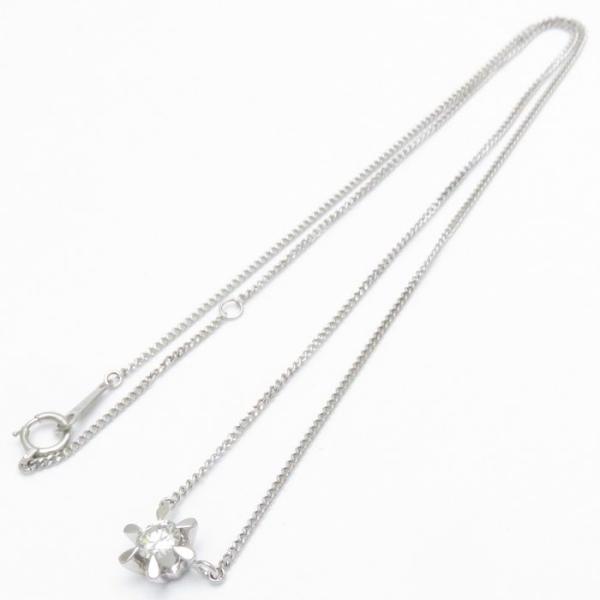 0 38ct 中古 レディース ペンダント ダイヤモンド 磨き仕上げ済 ダイヤモンド プラチナ レディース 一粒ダイヤモンドネックレス Pt850 プラチナ 株式会社midoriya