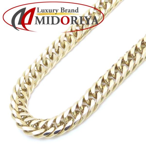 喜平ネックレス K18YG イエローゴールド 6面 ダブル 50.5cm 35.7g