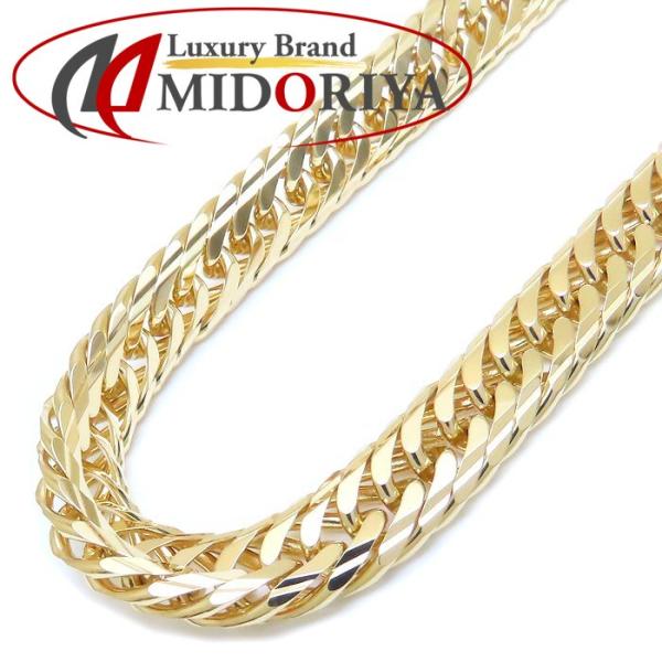 【 12mm-イエローゴールド】KRKC&CO 12/18mm 喜平ネックレス KRKC 12mm CZダイヤBOX-CLASP喜平ネックレス メンズ-KRKC