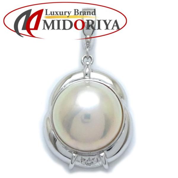 マベパール ペンダントトップ・チャーム 真珠 ダイヤモンド0.01ct