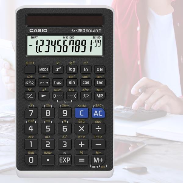 【カシオ】fx-260 SOLAR 関数電卓信頼のカシオ品質！コンパクトで使いやすいソーラー電卓fx-260 SOLARは、学業や業務で必要な関数計算を手軽に行える高機能な電卓です。ソーラー式で電池不要、コンパクトなサイズで持ち運びにも便利...