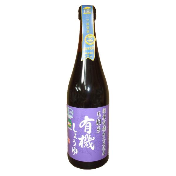 醤油 有機醤油 有機 濃口醤油 醤油 弓削多醤油 有機しょうゆ 720ml×2本 有機JAS