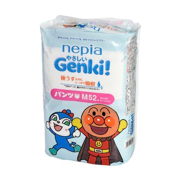 他サイト： 王子ネピア ネピアGenki!パンツ M 52枚の商品画像