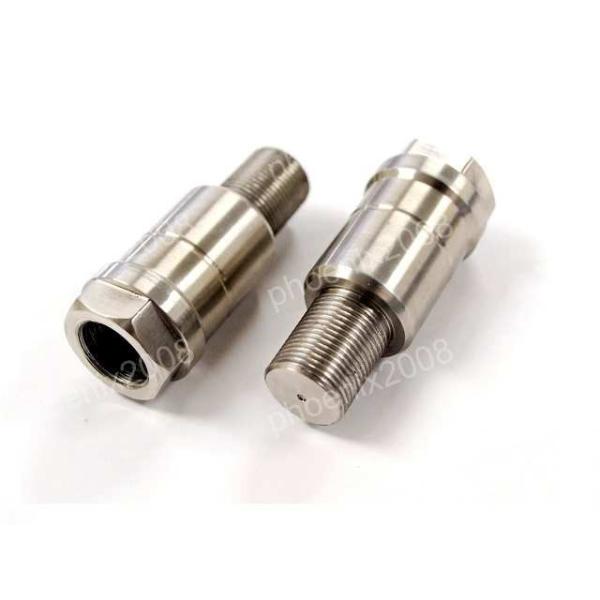 延長アダプター 35mm M14 P1.0 オーリンズ 対応 サスペンション ステンレス 2本 削り出し バイク パーツ シルバー