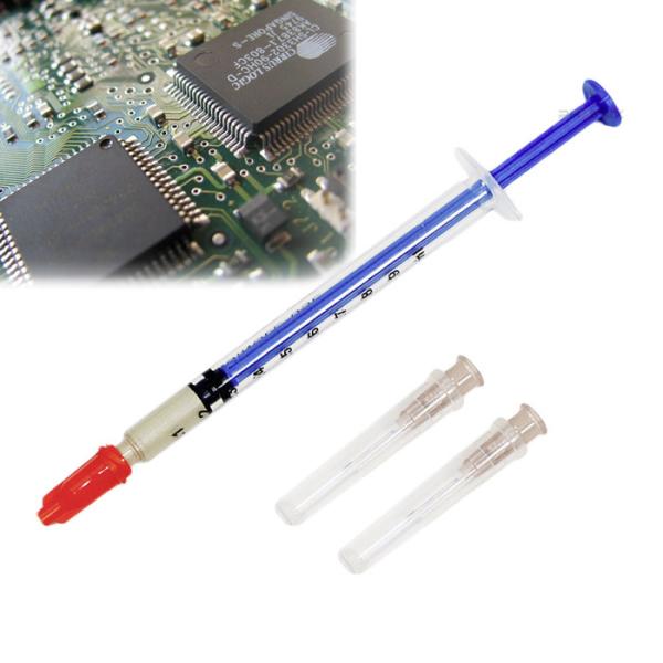 導電性通電剤 0.2ml 替針2本付 銀入り通電剤 基板修理 熱線補修 導電性 通電 シルバーペースト 通電 電子回路 導通 リモコン はんだ