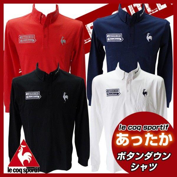 特別セール ルコック Le Coq Sportif ゴルフ ウェア シャツ メンズ Pd21 32 ボタンダウンシャツ 長袖シャツ 黒 橙 白 紺 Pd21 32 インポートショップフェニックス 通販 Yahoo ショッピング