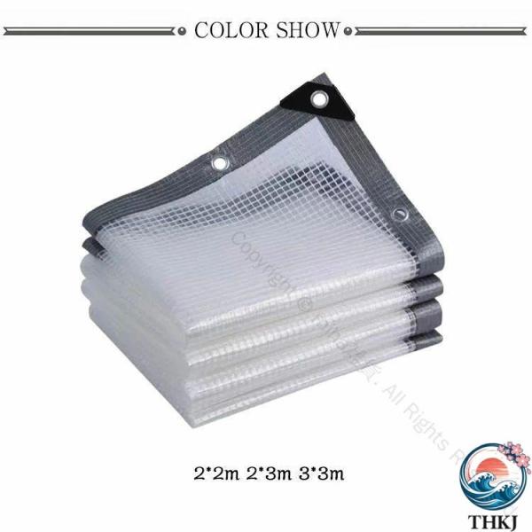 ×4m 2×3m 3×3m 屋外用透明ビニールカーテン 防塵防水シート 屋根用 家庭用雨よけシート 防風 園芸用 ガーデニング アウトドア用 厚手メッシュ