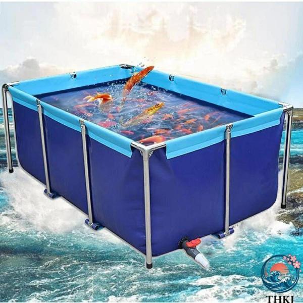 水槽セット プール 大型 フレームプール 屋外水槽 大型水槽 長方形プール 立体養魚池 ファミリープール 大きい水槽 使いやすい おすすめ 人気 便利グッズ