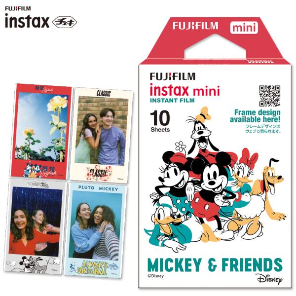instax mini チェキ用フィルム ミッキー＆フレンズ 絵柄入り MICKEY