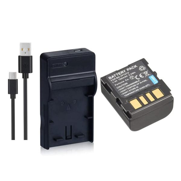 DC32 USB型充電器 AA-VF7 と ビクターJVC BN-VF707 互換バッテリーの