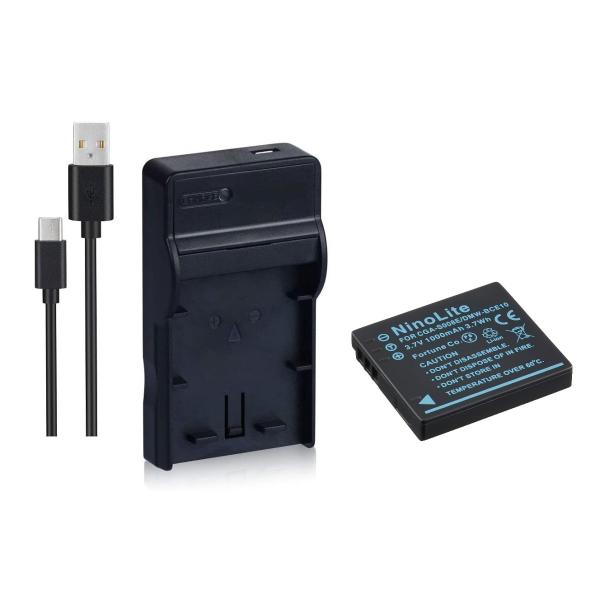 DC68 USB型充電器 BJ-7 と リコー Ricoh DB-70 互換バッテリーのセット