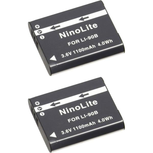 オリンパス Olympus LI-90B LI-92B 互換バッテリー 2個セット STYLUS