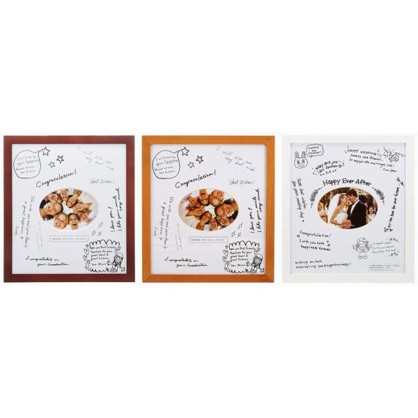 在庫分特価 色紙 フォトフレーム L判 WL01-SQ-WH 寄せ書き 結婚 卒業 転校 転勤 退職 記念品 送別 プレゼント 餞別 同僚 友達 先輩 先生 上司 部活 クラブ