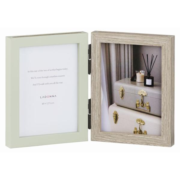 LADONNA（ラドンナ） フォトフレーム L判 4枚 SF17-40-B 写真立て 両面