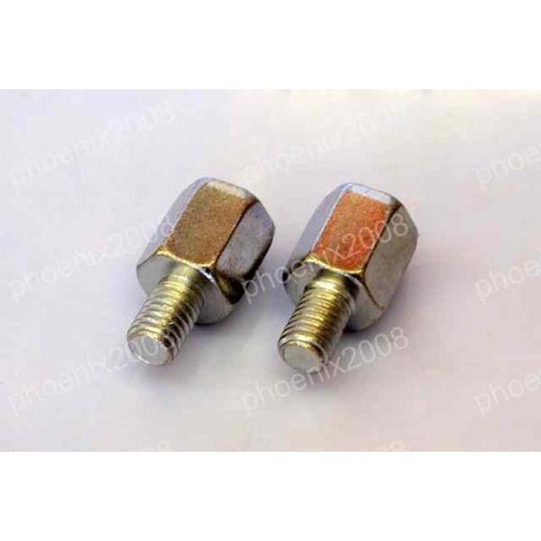 ミラー 変換アダプター 2個 M10mm→正M8mm モンキー APE