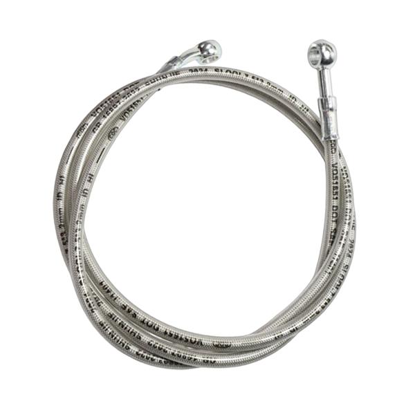 ステンメッシュ 油圧 1350mm 10mm 20° ブレーキ クラッチ ホース バンジョー 角度ストレート バイク 四輪 トライク