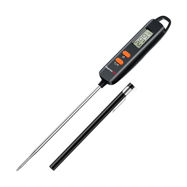 他サイト： ThermoPro 温度計 料理 デジタル温度計 -50℃~300℃ 油 お肉 オーブン 天麩羅 コーヒー 揚げ物 チョコレート バーベキューなどの温度管理 サーモメーの商品画像