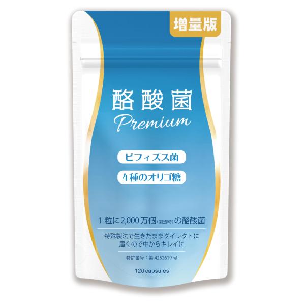 他サイト： 【増量版120粒】エーギフト 酪酸菌プレミアム 24億個 1粒に2000万個 ビフィズス菌 短鎖脂肪酸 30〜120日分の商品画像