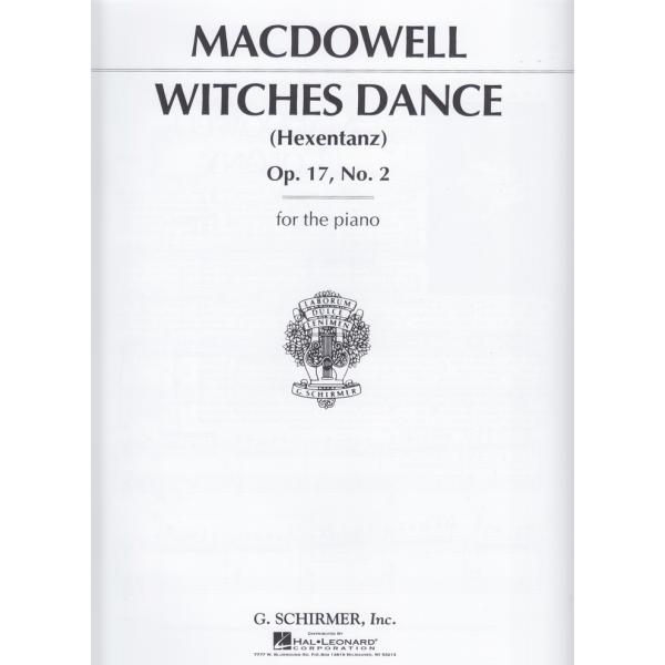 ピアノ 楽譜 マクダウェル | 魔女の踊り 作品17の2 | WITCHES DANCE (Hexentanz) Op.17, No.2