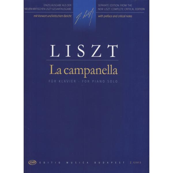 ピアノ 楽譜 リスト | ラ・カンパネラ（パガニーニ大練習曲第3番 新リスト全集から） | La campanella (Grandes Etudes de Paganini Nr.3)