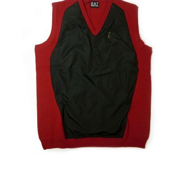 EMPORIO ARMANI アルマーニ ベスト ゴルフ （レッド ＋ ブラック