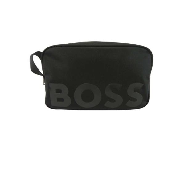 【新品】ヒューゴ ボス　HUGO BOSS 黒 ナイロン ポーチ HUGO BOSS ヒューゴ ボス バッグ セカンドポーチ クラッチ
