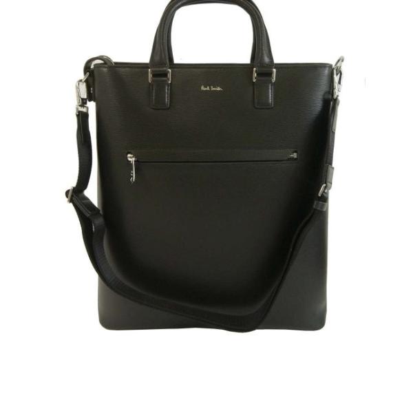 Paul Smith ブラックトートバッグ ポールスミス PAUL SMITH トートバッグ 黒 レザー メンズ 114