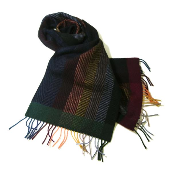 Paul Smithポールスミス ウールマフラーシグネチャーストライプ 新品同様 Paul Smith ポールスミス マフラー ウール カシミヤ