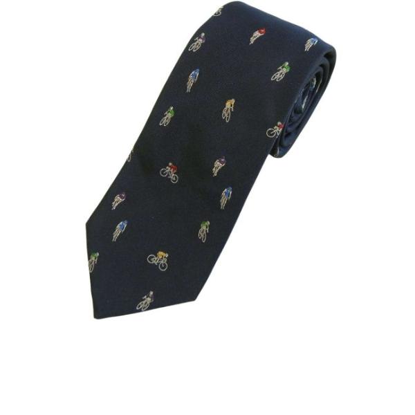 美品⭐︎ポールスミス　ネクタイ　自転車 Paul Smith（ポール・スミス） ネクタイ シルク 自転車 サイクリスト