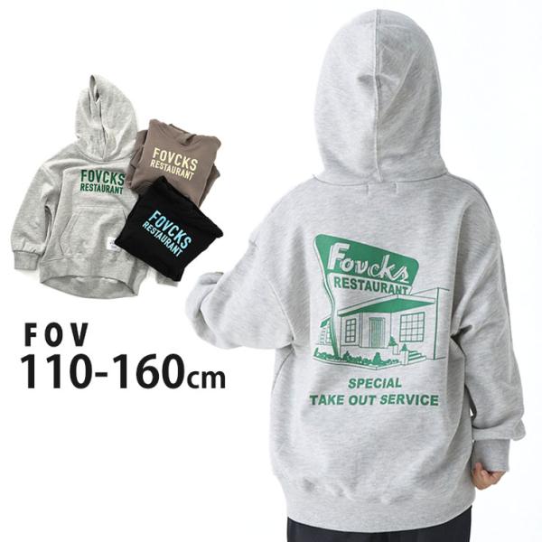 ■カラーグレイ アッシュグレイ ブラック （ 灰色 グレー 黒 ）■ブランド名FOV フォブ■サイズM(110-120cm) L(130-140cm) XL(150-160cm)■参考寸法(単位：約/cm)サイズ=着丈（後丈）×身幅×袖丈×...