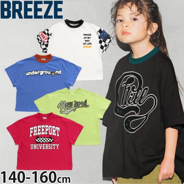 BREEZE 半袖Tシャツ ワイドシルエット 5柄 ロゴ スケボー